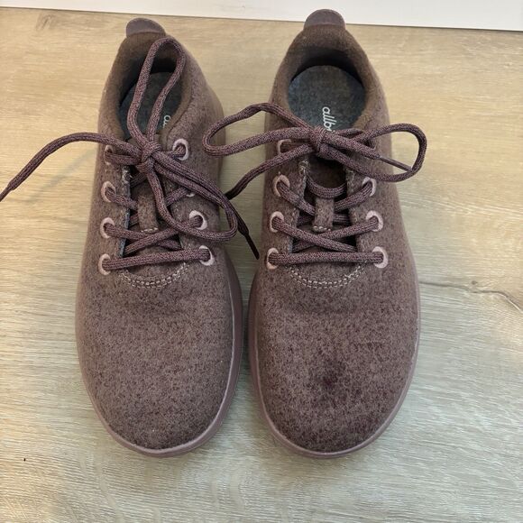 Allbirds Wool Runners Women's 8 Wide Mauve Heather Merino Wool Sneakers - Picture 4 of 15